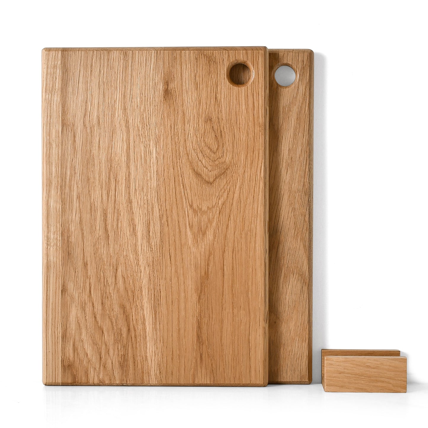 2xSchneidebretter Set  aus Holz, Eiche, Küchenbrett auch als Frühstücksbrettchen nutzbar by SHubOla