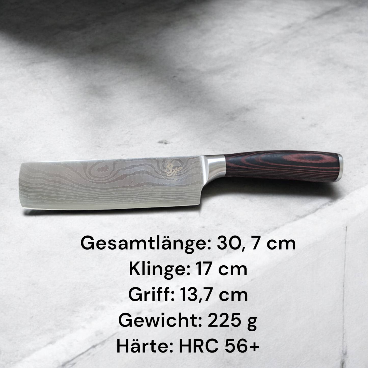 Messer Klinge 17 cm Narikimesser Hackmesser Kochmesser Chefmesser S-Hunter Serie by S-HubOla