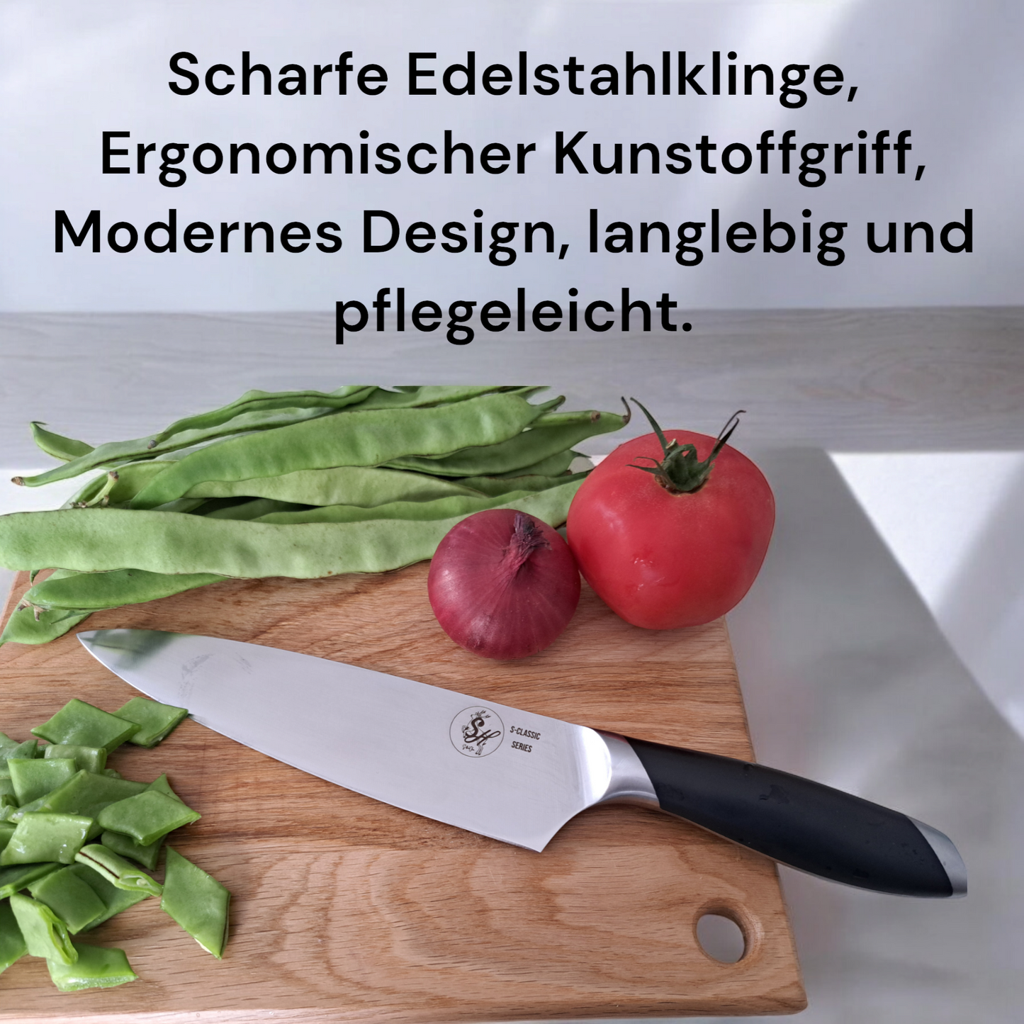 Kochmesser S-Classic Serie by S-HubOla, Profi Küchenmesser Messer, Chefmesser, Allzweckmesser
