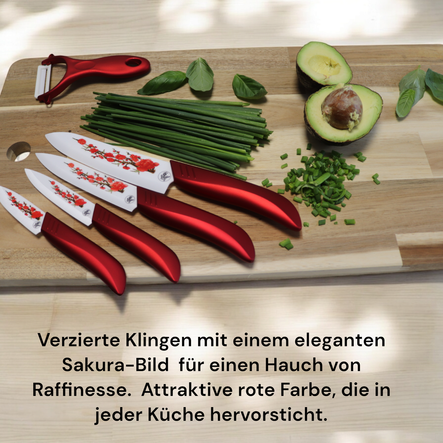 Keramik Messer Set 5Tlg. Kochmesser Profi Scharf Küchenmesser