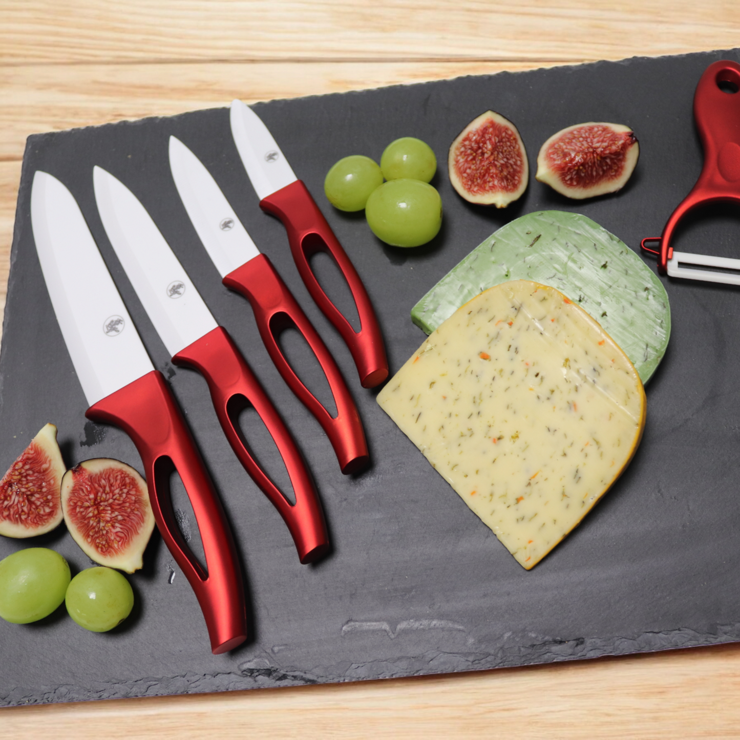 Keramik Messer Set 5Tlg. Kochmesser Allzweck Profi Scharf Küchenmesser