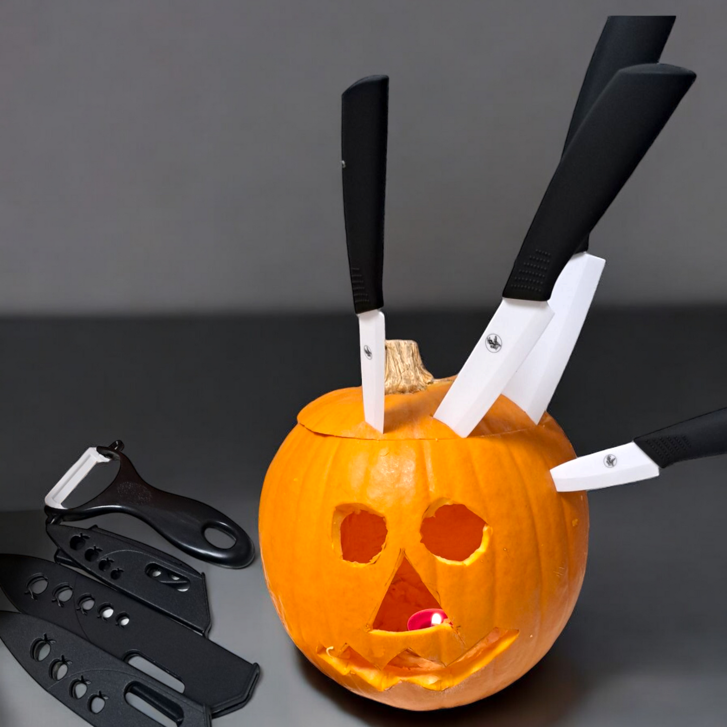 Keramik Messer Set 5Tlg. Kochmesser Allzweck Profi Scharf Küchenmesser