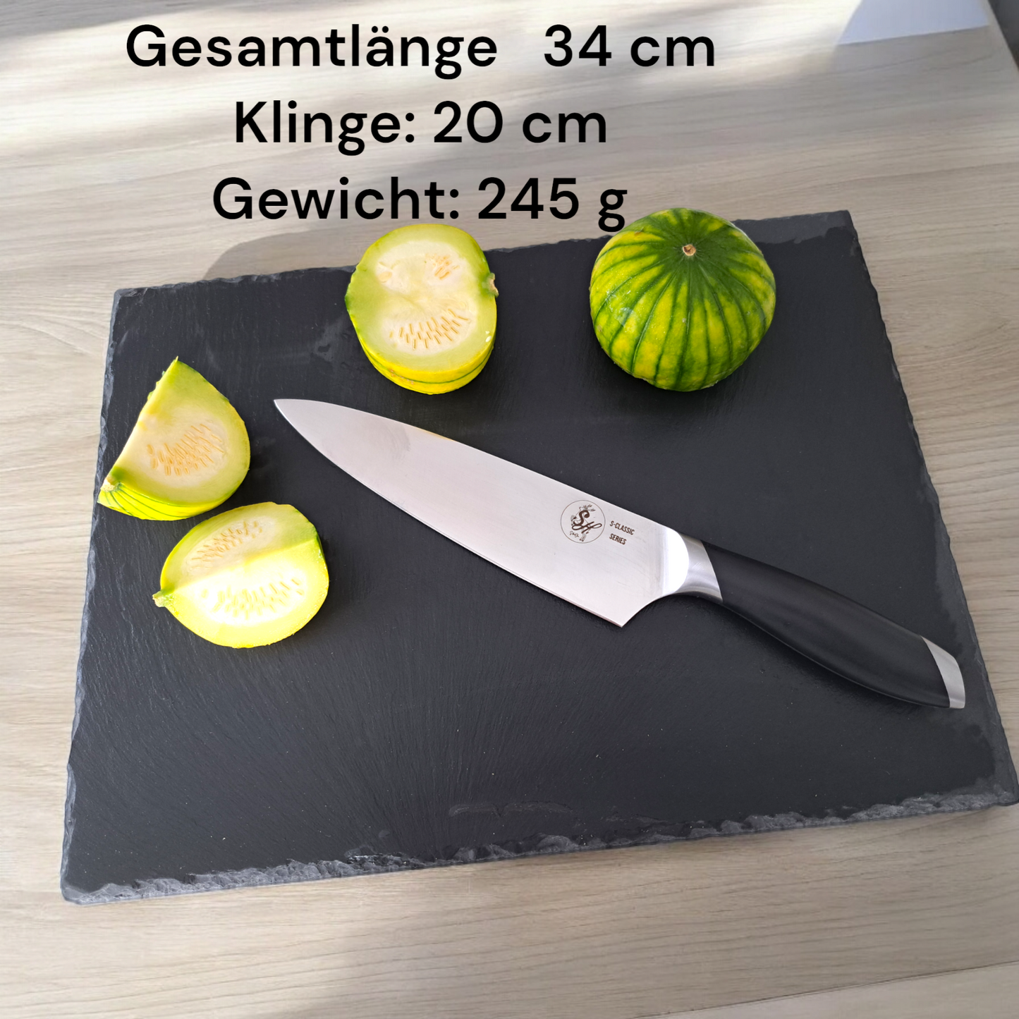 Kochmesser S-Classic Serie by S-HubOla, Profi Küchenmesser Messer, Chefmesser, Allzweckmesser