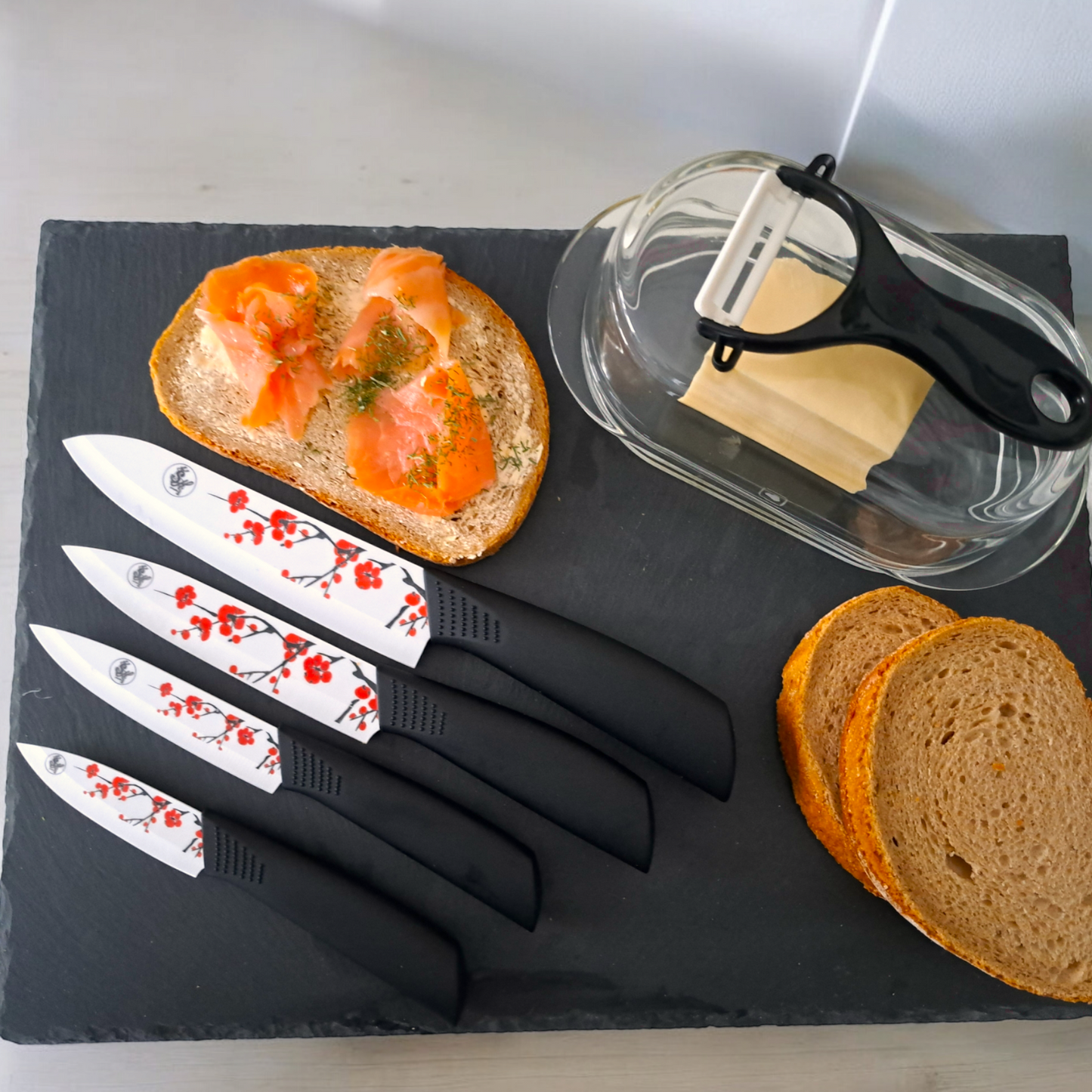 Keramik Messerset AmetSt Serie Kochmesser Allzweck Scharf Küchenmesser