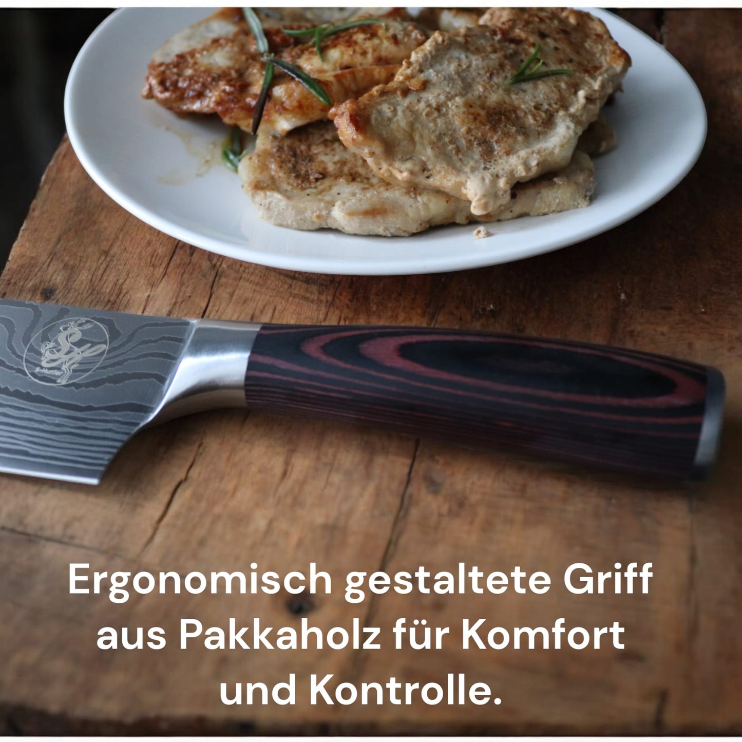 Kochmesser S-Hunter Serie by S-HubOla, Profi Küchenmesser, Messer, Chefmesser ,Allzweckmesser